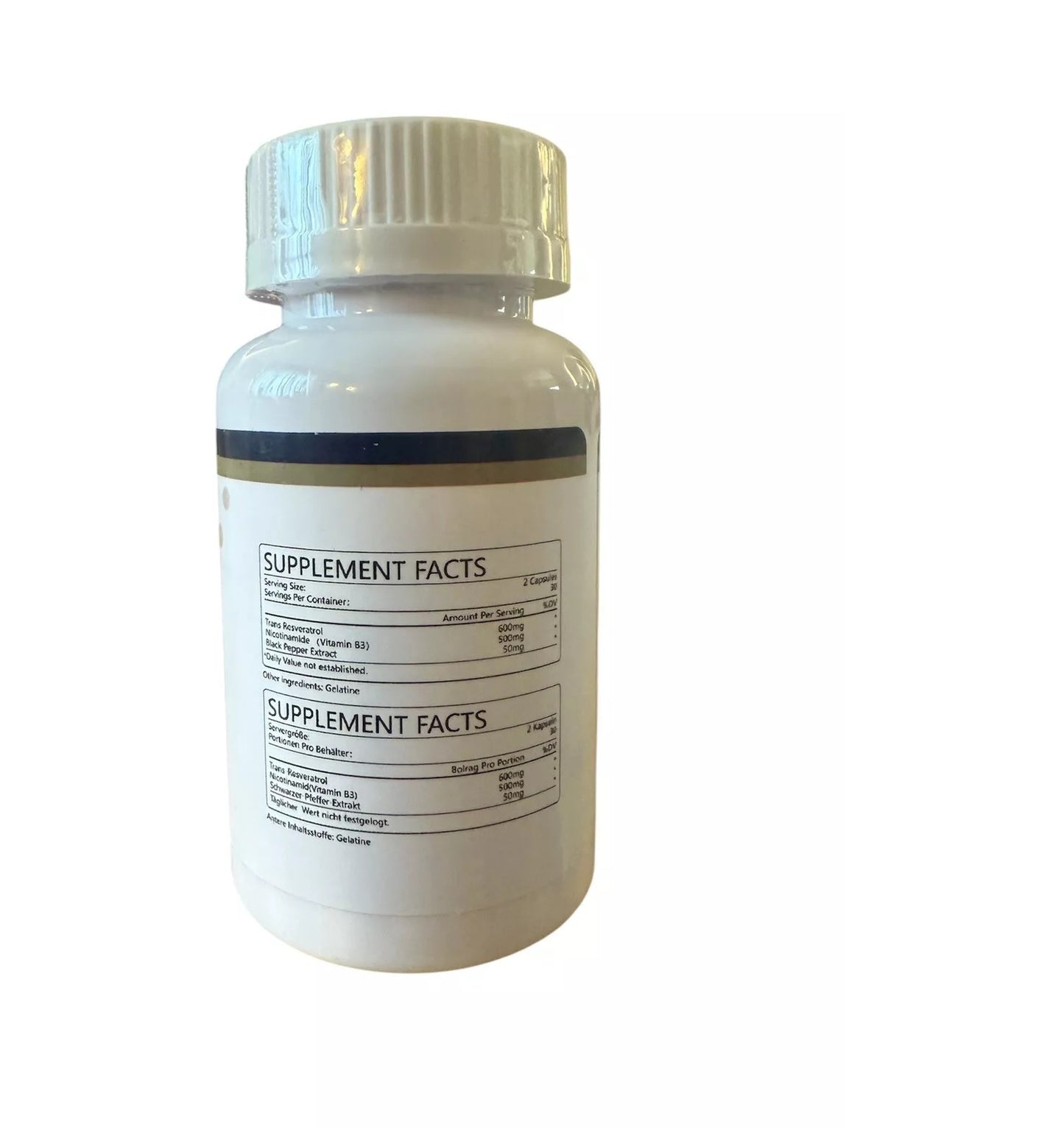 NMN + Resveratrol 60 Capsules Anti-aging Antioxidant Supplement Health 1100mg