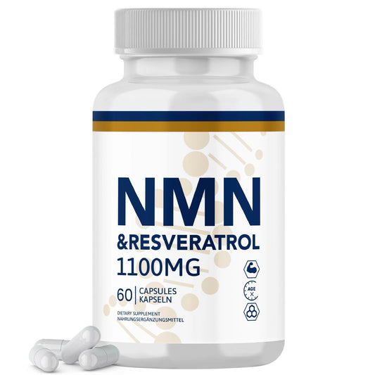 NMN + Resveratrol 60 Capsules Anti-aging Antioxidant Supplement Health 1100mg