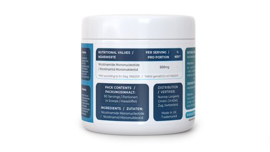 Nutriop Longevity® PURE-NMN Nicotinamide Mononucleotide Extreme Potency sublingual powder -30 grams